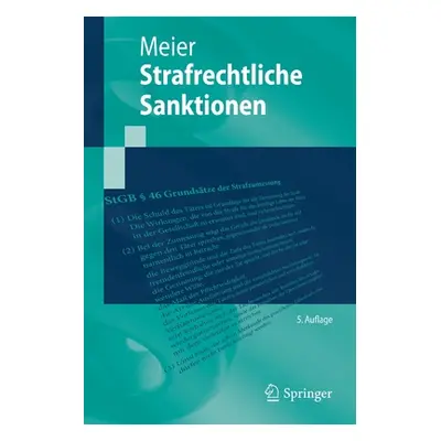 "Strafrechtliche Sanktionen" - "" ("Meier Bernd-Dieter")