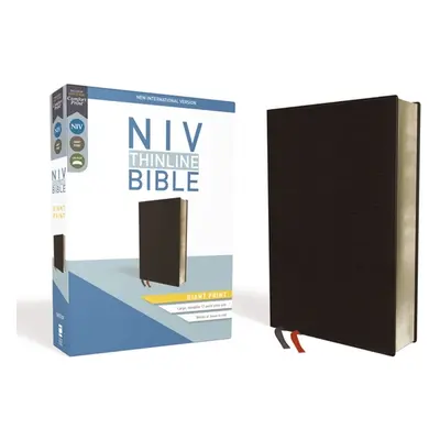 "NIV, Thinline Bible, Giant Print, Bonded Leather, Black, Red Letter Edition" - "" ("Zondervan")