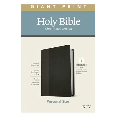 "KJV Personal Size Giant Print Bible, Filament Enabled Edition (Leatherlike, Black/Onyx)" - "" (