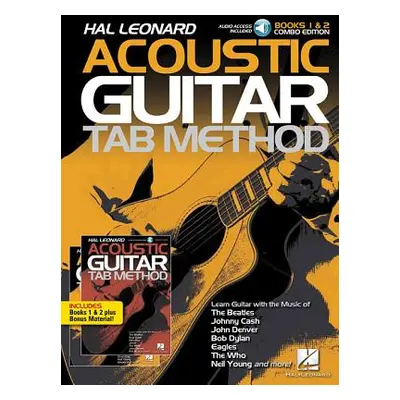 "Hal Leonard Acoustic Guitar Tab Method - Combo Edition: Books 1 & 2 with Online Audio, Plus Bon