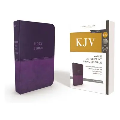 "KJV, Thinline Bible, Large Print, Imitation Leather, Red Letter Edition" - "" ("Thomas Nelson")