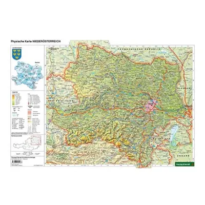 "Desk pad DUO, school map of Lower Austria 1:450,000" - "" ("")