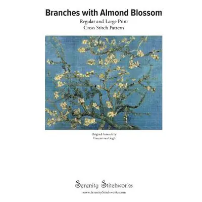 "Branches with Almond Blossom Cross Stitch Pattern - Vincent van Gogh: Regular and Large Print C