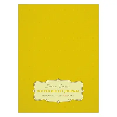 "Large 8.5 x 11 Dotted Bullet Journal (Banana #5) Hardcover - 245 Numbered Pages" - "" ("Blank C