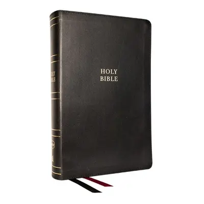 "Nkjv, Single-Column Reference Bible, Verse-By-Verse, Black Bonded Leather, Red Letter, Comfort 