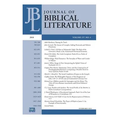 "Journal of Biblical Literature 137.4 (2018)" - "" ("Reinhartz Adele")