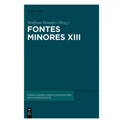 "Fontes Minores XIII" - "" ("No Contributor")