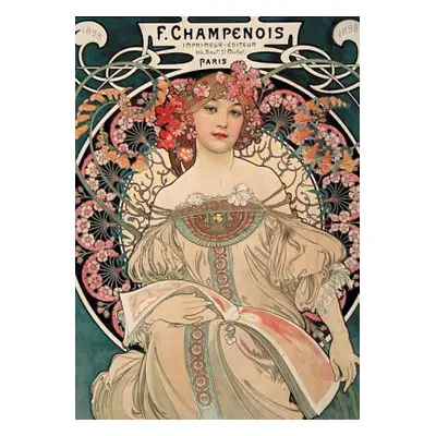 "Carnet Blanc, Affiche Mucha, Imprimerie Champenois" - "" ("Mucha Alphonse")