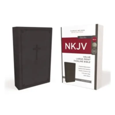 "NKJV, Value Thinline Bible, Large Print, Imitation Leather, Black, Red Letter Edition" - "" ("T