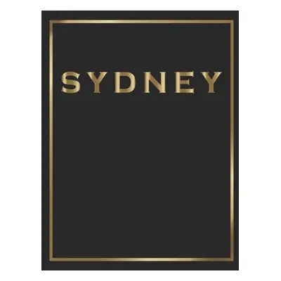 "Sydney: Gold and Black Decorative Book - Perfect for Coffee Tables, End Tables, Bookshelves, In