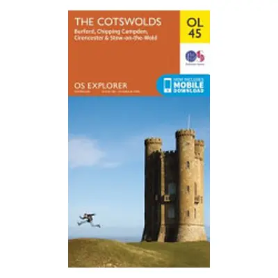 "Cotswolds, Burford, Chipping Campden, Cirencester & Stow-on-the Wold" - "" ("Ordnance Survey")