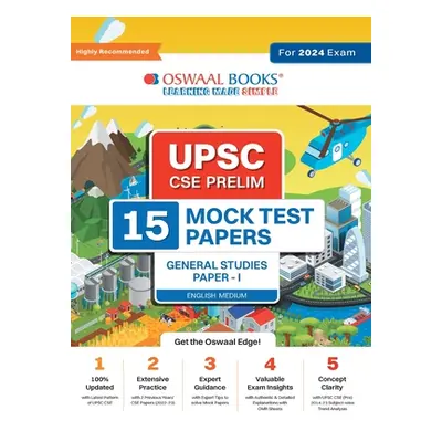 "Oswaal UPSC CSE Prelims 15 Mock Test Papers General Studies Paper-1 For 2024 Exam" - "" ("Oswaa