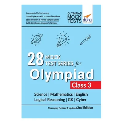 "28 Mock Test Series for Olympiads Class 3 Science, Mathematics, English, Logical Reasoning, GK 