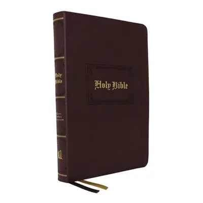 "KJV Holy Bible Large Print Center-Column Reference Bible, Brown Leathersoft, 53,000 Cross Refer