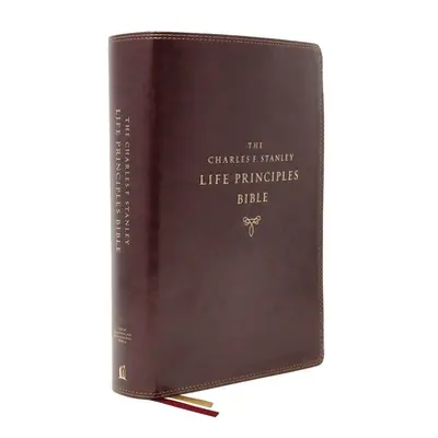 "Nasb, Charles F. Stanley Life Principles Bible, 2nd Edition, Leathersoft, Burgundy, Thumb Index