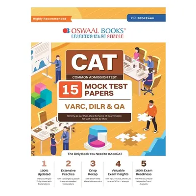 "Oswaal CAT 15 Mock Test Papers for 2024 Exam" - "" ("Oswaal Editorial Board")