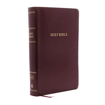 "KJV, Reference Bible, Personal Size Giant Print, Leather-Look, Burgundy, Red Letter Edition" - 