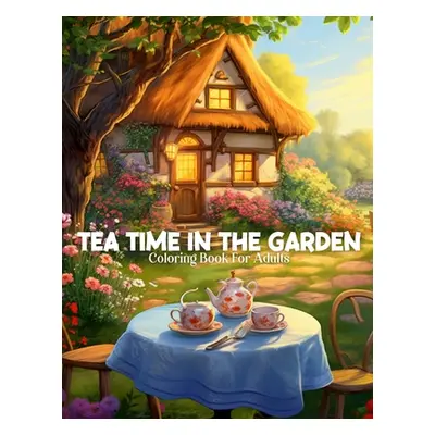 "Tea Time In The Garden Coloring Book For Adults" - "" ("Publishing Color Pops")