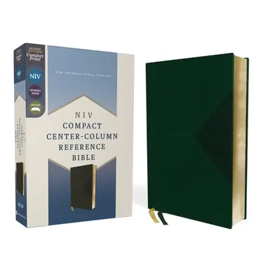 "Niv, Compact Center-Column Reference Bible, Leathersoft, Green, Red Letter, Comfort Print" - ""