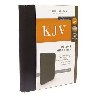 "KJV, Deluxe Gift Bible, Imitation Leather, Black, Red Letter Edition" - "" ("Thomas Nelson")