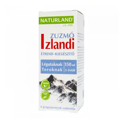 Naturland Izlandi zuzmó folyékony étrend-kiegészítő 150 ml