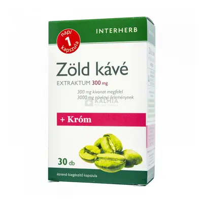 Interherb "Napi 1" Zöld kávé extraktum + Króm kapszula 30 db