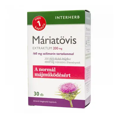 Interherb Máriatövis Extraktum kapszula 30 db