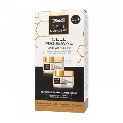 Helia-D Cell Concept Sejtmegújító +Ránctalanító arckrém 55+ 50+50 ml (ajándék csomag)