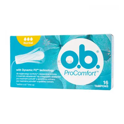 O.b. Procomfort normál egészségügyi tampon 16 db