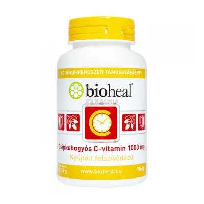 Bioheal C-vitamin 1000 mg Csipkebogyóval filmtabletta 70 db