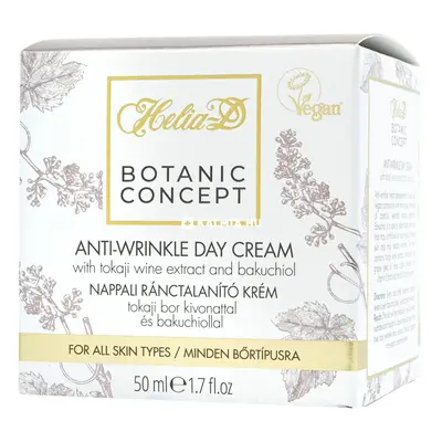 Helia-D Botanic Concept nappali ránctalanító krém Tokaji bor kivonattal és Bakuchiollal 50 ml