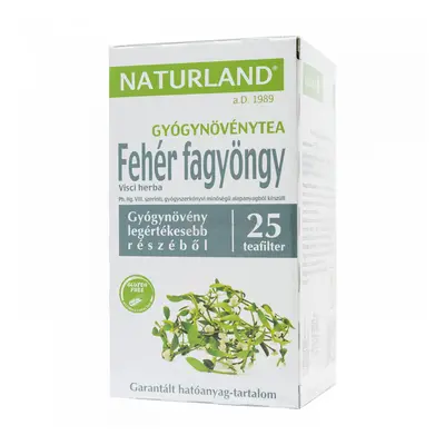 Naturland Fehér fagyöngy filteres tea 25 db