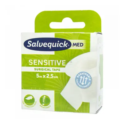 Salvequick Sensitive ragtapasz 2,5 cm x 5 m 1 db