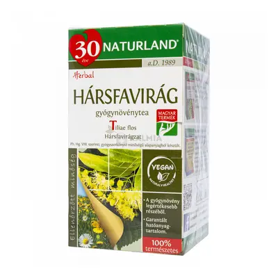 Naturland Hársfavirág gyógynövénytea filteres 20 x 1,25 g