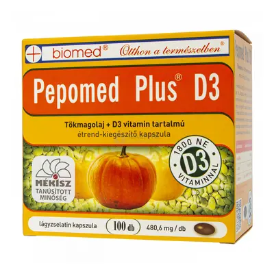 Biomed Pepomed Plus D3 étrend-kiegészítő kapszula 100 db