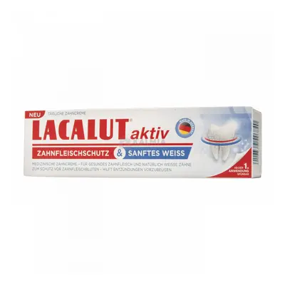 Lacalut Aktiv Gum Protection & Gentle White fogkrém 75 ml