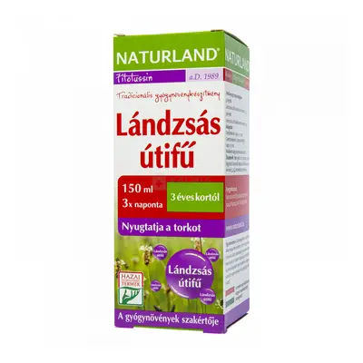 Naturland Lándzsás Útifű szirup 150 ml