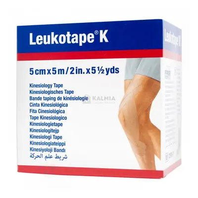 Leukotape 5 cm x 5 m bézs kineziológiai tapasz