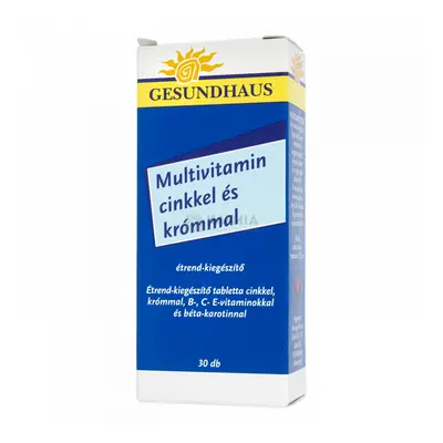 Gesundhaus Multivitamin Zn Króm tabletta 30 db