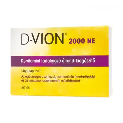 D-Vion 2000NE D3-vitamin étrend-kiegészítő kapszula 60 db