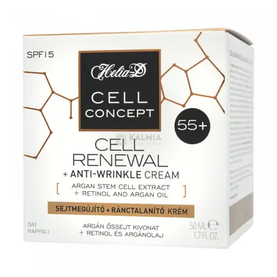 Helia-D Cell Concept sejtmegújító +ránctalanító nappali krém 55+ 50 ml