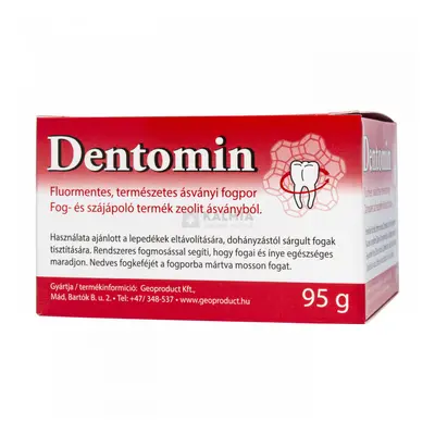 Dentomin Fluormentes természetes ásványi fogpor 95 g