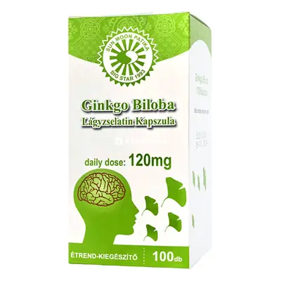 Sun Moon Ginkgo biloba 120 mg lágyzselatin kapszula 100 db