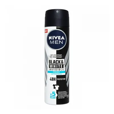 Nivea Men Black & White Invisible Fresh deo spray 150 ml