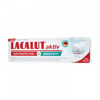 Lacalut aktiv gum protection és sensitivity fogkrém 75 ml