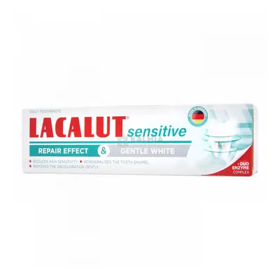 Lacalut sensitive repair effect és gentle white fogkrém 75 ml