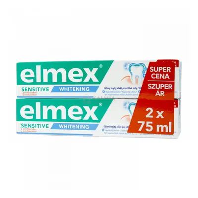 Elmex Sensitive Whitening fogkrém duopack 2 x 75 ml