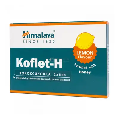 Himalaya Koflet-H torokcukorka citrom ízesítéssel 12 db