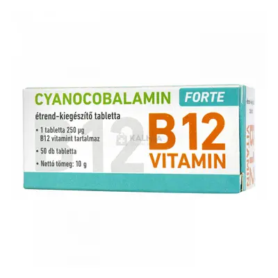 Cyanocobalamin Forte B12 vitamin tabletta 50 db