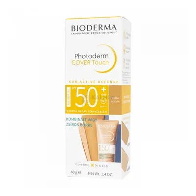 Bioderma Photoderm Cover touch mineral SPF50+ dorée arany krém arcra 40 g